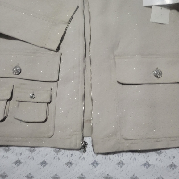 Breeze Vintage Be Stunning Metallic Glitter Fleck Jacket - Picture 8 of 12